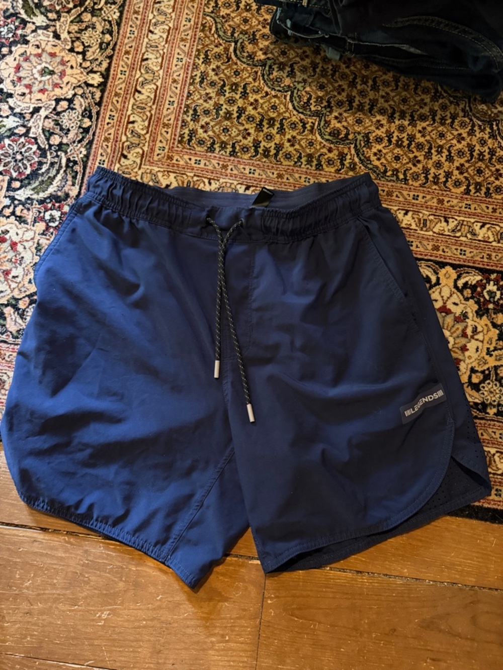 LEGENDS Men’s Navy Athletic Drawstring Shorts
